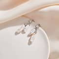 14K Gold Plated Luxury Biwa Pearl 925 Sterling Silver Natural Irregular Pearl Earrings 4