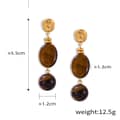 Brown Earrings C