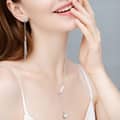 Genuine Freshwater Baroque Pearls 925 Sterling Silver Adjustable Necklace 2