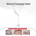 Genuine Freshwater Baroque Pearls 925 Sterling Silver Adjustable Necklace 5