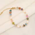 Natural Stone Freshwater Pearl Necklace Set Waterproof Stainless Steel PVD Coated 4