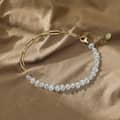 Cuban Link 925 Sterling Silver Baroque Pearl Bracelet 2