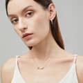 Luxury Fashion 14K Gold Plated 925 Sterling Silver Freshwater Pearl Zircon Earrings 3