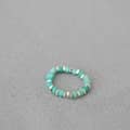 Freshwater Pearl Natural Stone Ring With Colorful Tourmaline Beads And Broken Silver 5