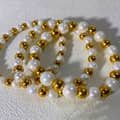 Handmade Beaded Pearl Bracelet Stainless Steel Beads 18K PVD Coated Waterproof Three Bracelets 3