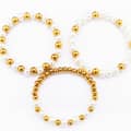 INS Style Pearl Stainless Steel Bracelet Beads 18K PVD Coated Waterproof 2