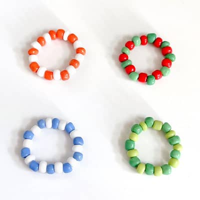 Stylish Minimalist Bohemian Colorful Beads Ring detail 5