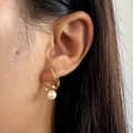 925 Sterling Silver Twisted Freshwater Pearl Earrings 4