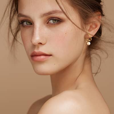 925 Sterling Silver Twisted Freshwater Pearl Earrings detail 6