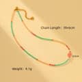 Natural Stone Handmade Beaded Stainless Steel Pearl Necklace Butterfly 18K PVD Coated Waterproof Pearl 6
