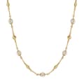 Elegant Freshwater Pearl Chain Necklace 925 Sterling Silver Design 1