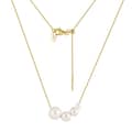 Korean Freshwater Pearl Beads Clavicle Necklace 925 Sterling Silver 1