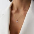 Unique Natural Freshwater Baroque Single Pearl Necklace 2
