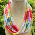Natural Stone Necklace Stainless Steel Waterproof Beads Tags With Logo 1