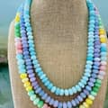 Natural Stone Necklace Stainless Steel Waterproof Beads Tags With Logo 5