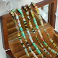 Handmade Beaded Stainless Steel Beads Necklace 18K Natural Stone 4