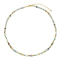 Freshwater Pearl Waterproof Stainless Steel 18K Gold Plated Natural Stone Bead Necklace 5