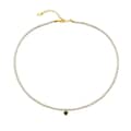 Elegant Love Pendant Pearl Necklace Love Zircon Pearl 1