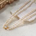 Simple Irregular Natural Freshwater Pearl Collar Chain Necklace 5