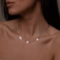 Simple Irregular Natural Freshwater Pearl Collar Chain Necklace 6