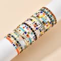 Waterproof Summer Beach Stretch Non Fading Bohemian Miyuki Tila Seed Beads Bracelet 2