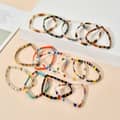 Waterproof Summer Beach Stretch Non Fading Bohemian Miyuki Tila Seed Beads Bracelet 4