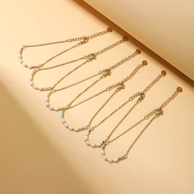 Natural Freshwater Pearl Waterproof Stainless Steel 18K Gold PVD Coated Bracelet detail 3