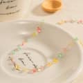 Natural Stone Beads Stainless Steel Necklace Bracelet Set Waterproof 18K Gold Plated PVD Coated 3