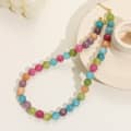 Natural Stone Handmade Beaded Necklace Summer Color Natural Stone Elegant 5
