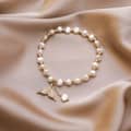 Freshwater Pearl Fish Tail Charm Bracelet Stainless Steel Beads 2