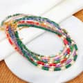 Beaded Necklace Natural Stone Shell Beads Waterproof Stainless Steel 2