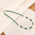 Beaded Necklace Natural Stone Shell Beads Waterproof Stainless Steel 4