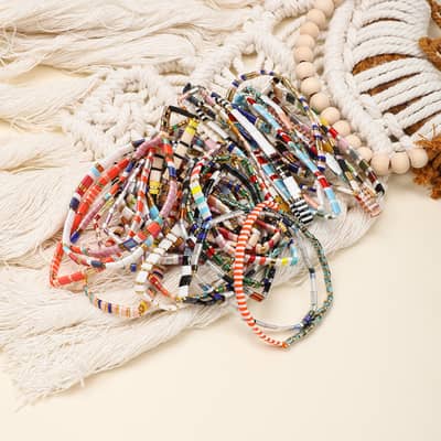 Tila Beads Bohemian Style Stretch Bracelet Gift detail 4