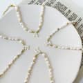 Freshwater Pearl Letter Charm Bracelet Stainless Steel Beads 3
