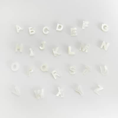 Freshwater Pearl Letter Charm Bracelet Stainless Steel Beads detail 5