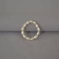Natural Pearl Irregular Pearl Elastic Adjustable Beads Ring 3
