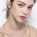 Paperclip Chain Natural Freshwater Pearl Bracelets S925 Sterling Silver Baroque Pearl Necklace 2