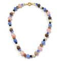 Natural Stone Handmade Beaded Pearl Necklace Colorful 1