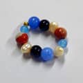 Natural Stone Handmade Beaded Pearl Necklace Colorful 4