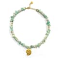 Ocean Series Natural Stone Pearl Necklace Conch Stainless Steel Pendant 1