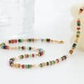 Natural Stone Beads Necklace Bohemian Style Beaded Freshwater Pearl Handmade Party Gift 1