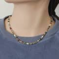 Natural Stone Beads Necklace Bohemian Style Beaded Freshwater Pearl Handmade Party Gift 6