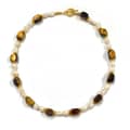 Natural Stone Handmade Beaded Pearl Necklace Blue Ocean Series 2