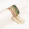 Natural Stone Stainless Steel Beaded Bracelet 2