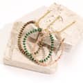 Natural Stone Stainless Steel Beaded Bracelet 3