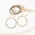 Natural Stone Stainless Steel Beaded Bracelet 4
