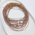 Zircon Beads Natural Shell Letter Beads Necklace Handmade Personalized Name Initial 2