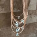 Zircon Beads Natural Shell Letter Beads Necklace Handmade Personalized Name Initial 3