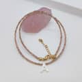 Zircon Beads Natural Shell Letter Beads Necklace Handmade Personalized Name Initial 4