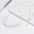 925 Sterling Silver Pendant Beaded Pearl Necklace Chain 1